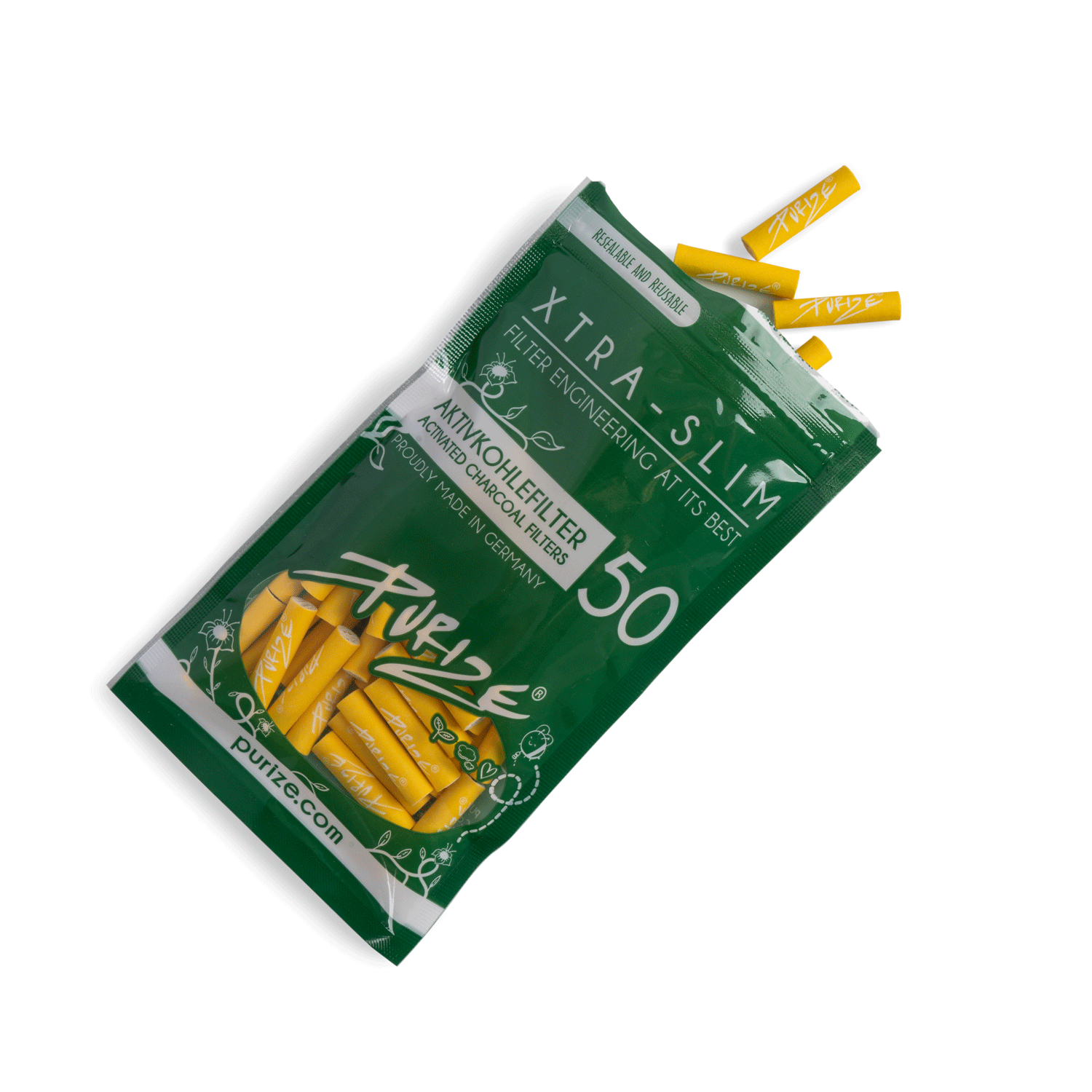 50 PURIZE® XTRA Slim Size | Grün 50 PURIZE® XTRA Slim Size | Grün