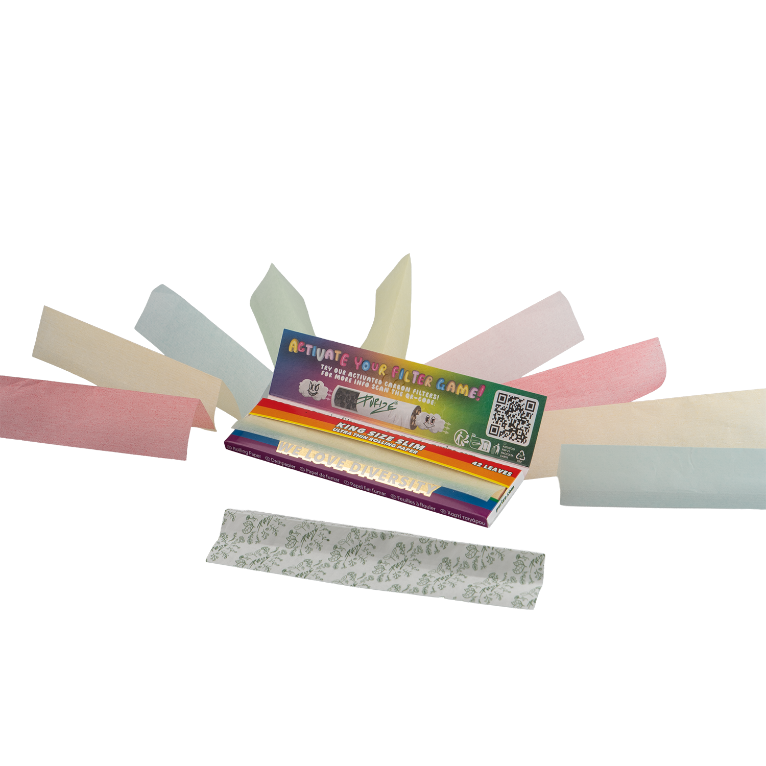 PURIZE® King Size Slim | Rainbow (new design)