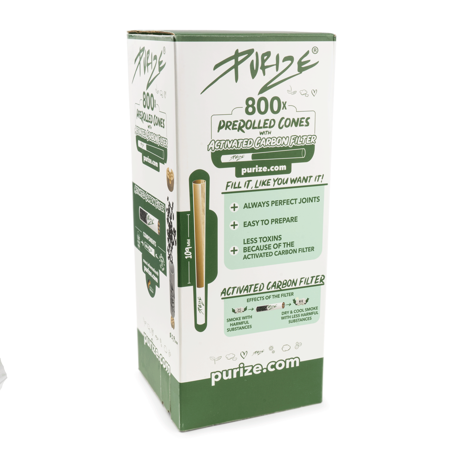 Filtre en stick 5,7 mm Ultra Slim x 10 | RIZLA Bamboo