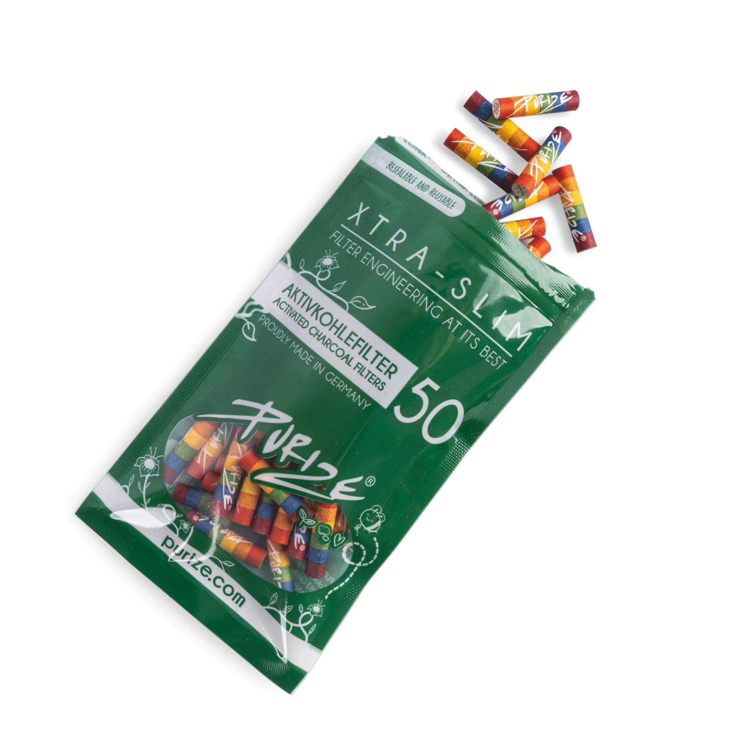 50 PURIZE® XTRA Slim Size | Grün 50 PURIZE® XTRA Slim Size | Grün