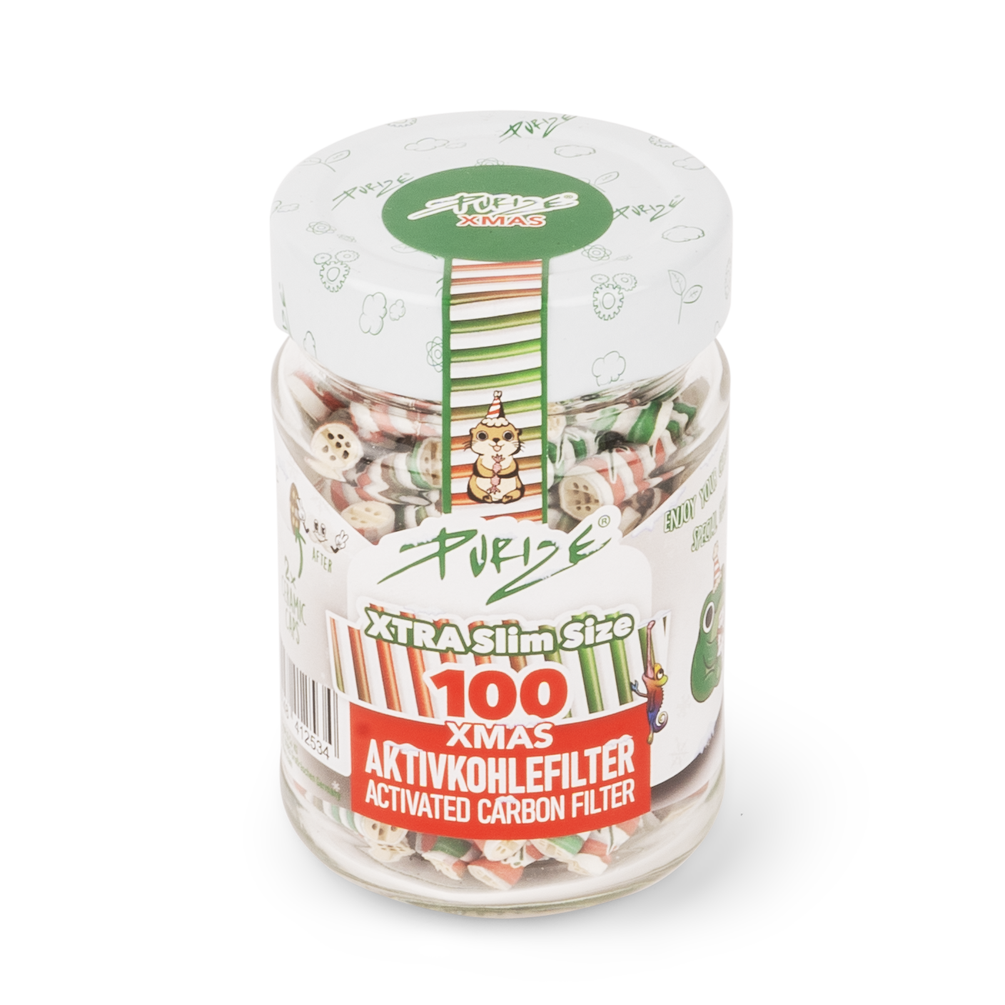 PURIZE® Glass | 100 XTRA Slim Size | XMAS