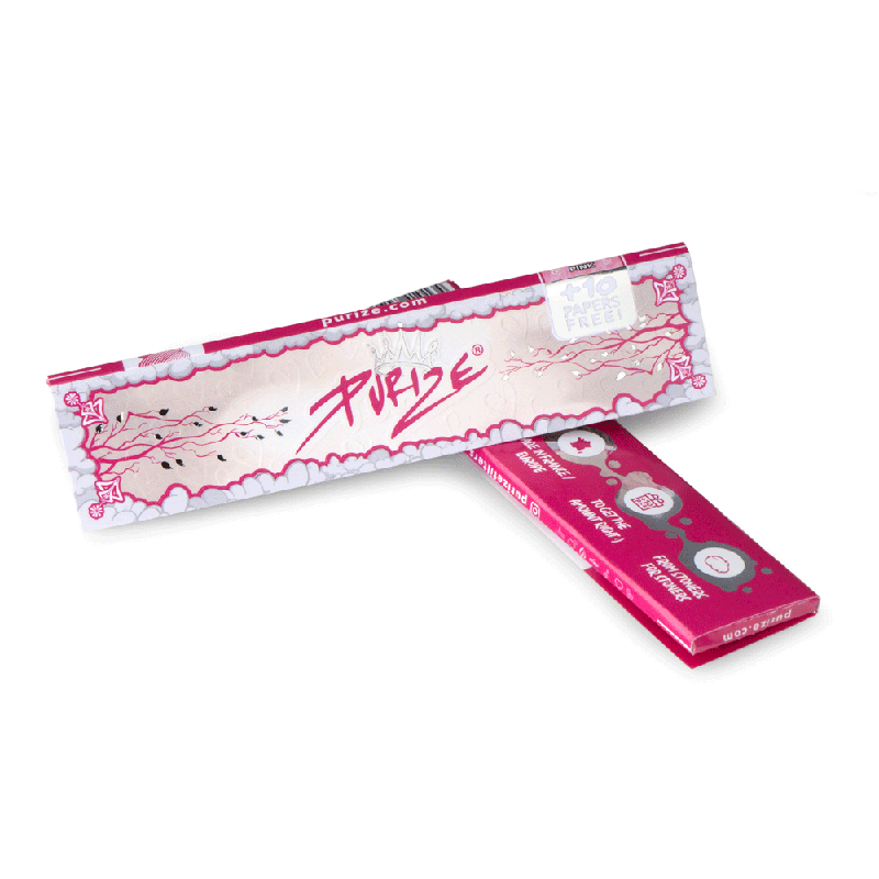 Feuilles King Size Slim rose - Purize