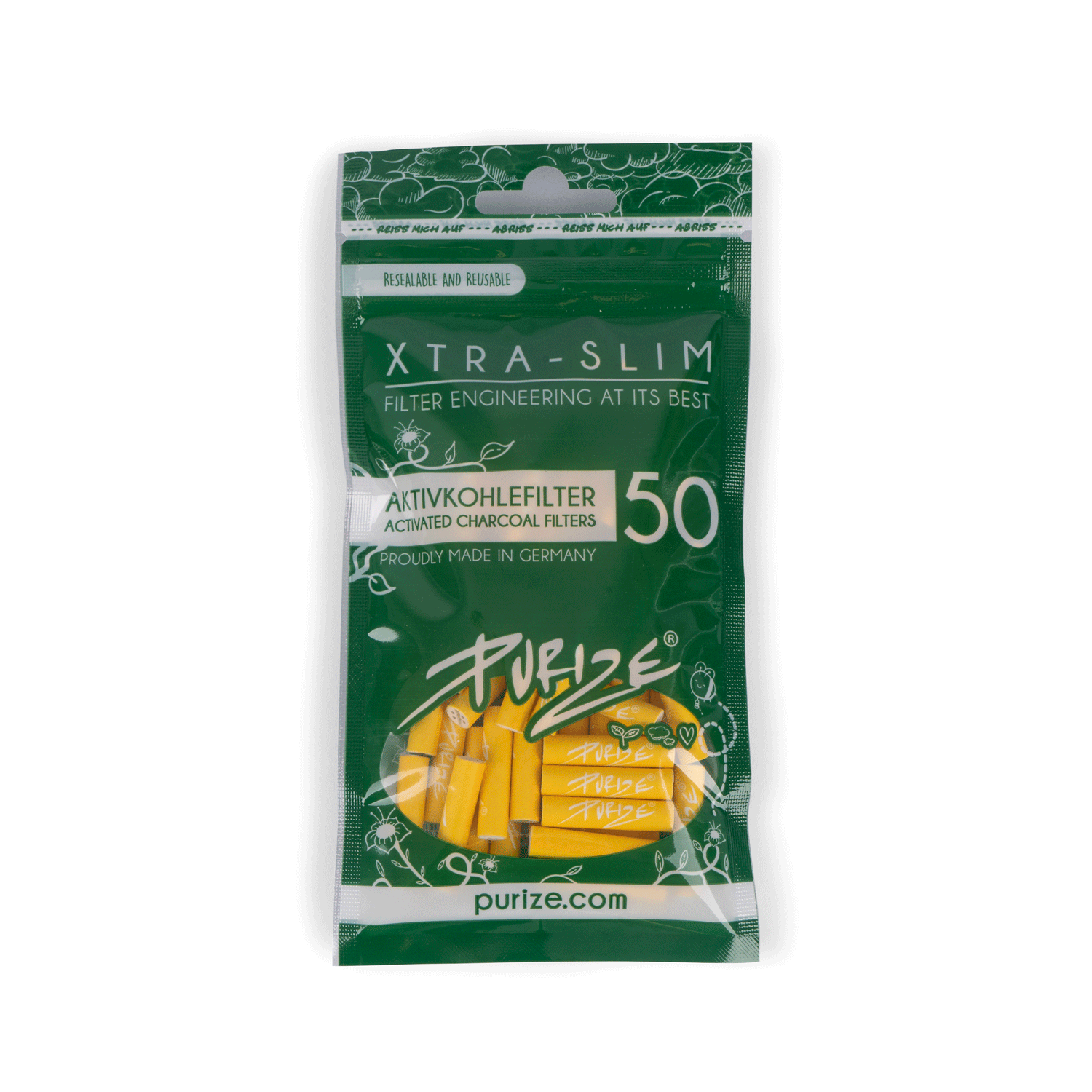 50 PURIZE® XTRA Slim Size | Grün 50 PURIZE® XTRA Slim Size | Grün