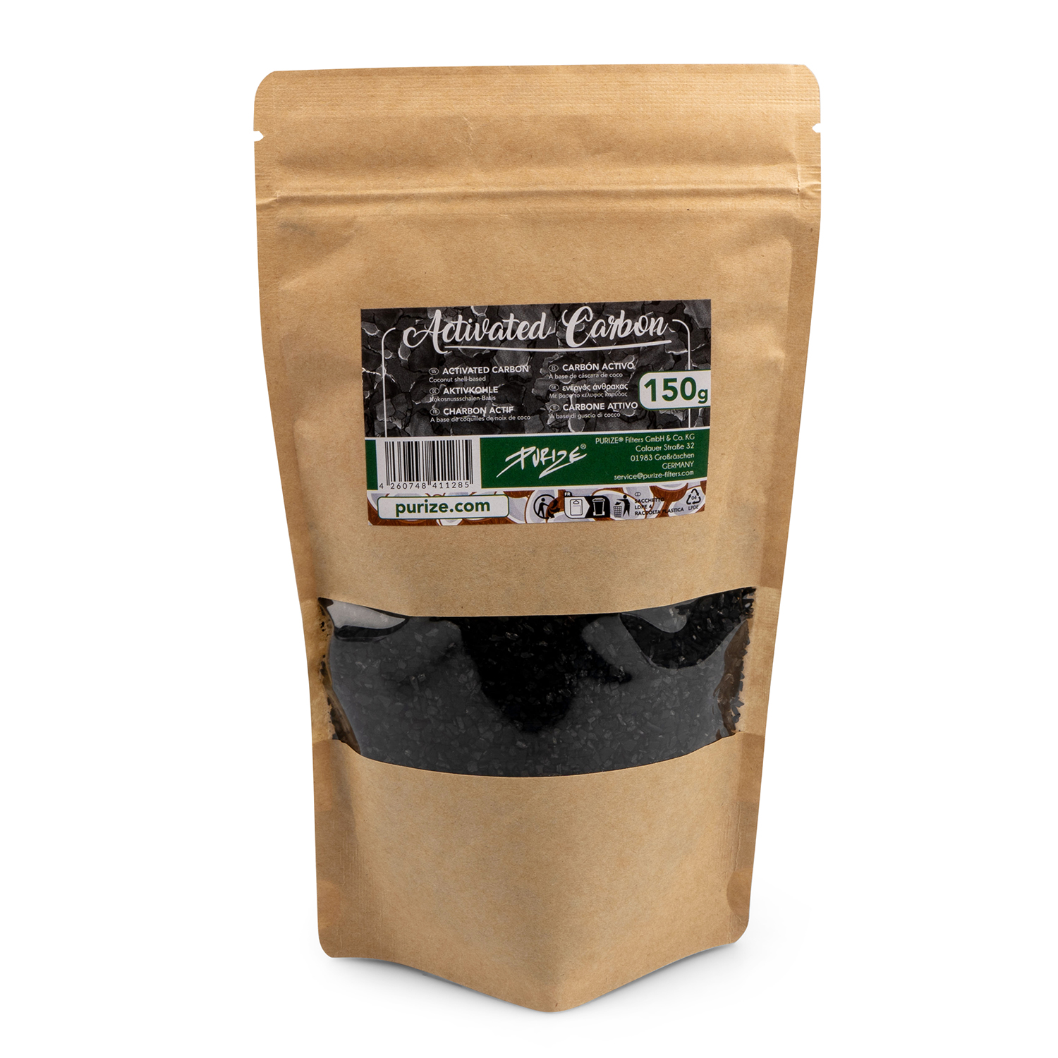 PURIZE® Aktivkohle – Coconut 150 gr.