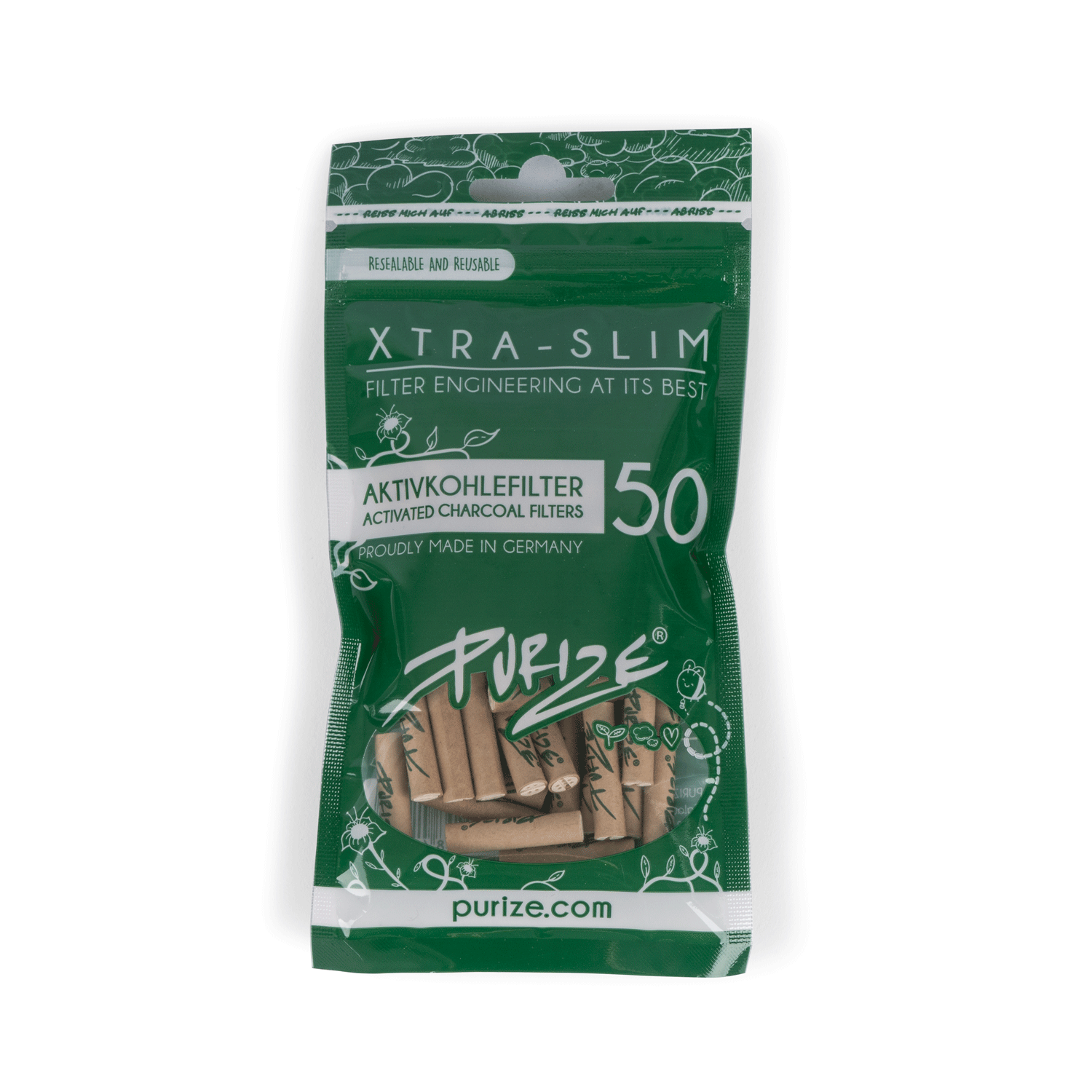 50 PURIZE® XTRA Slim Size | Grün 50 PURIZE® XTRA Slim Size | Grün