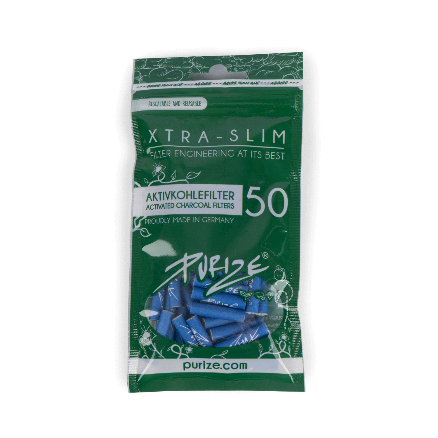 50 PURIZE® XTRA Slim Size | Grün 50 PURIZE® XTRA Slim Size | Grün