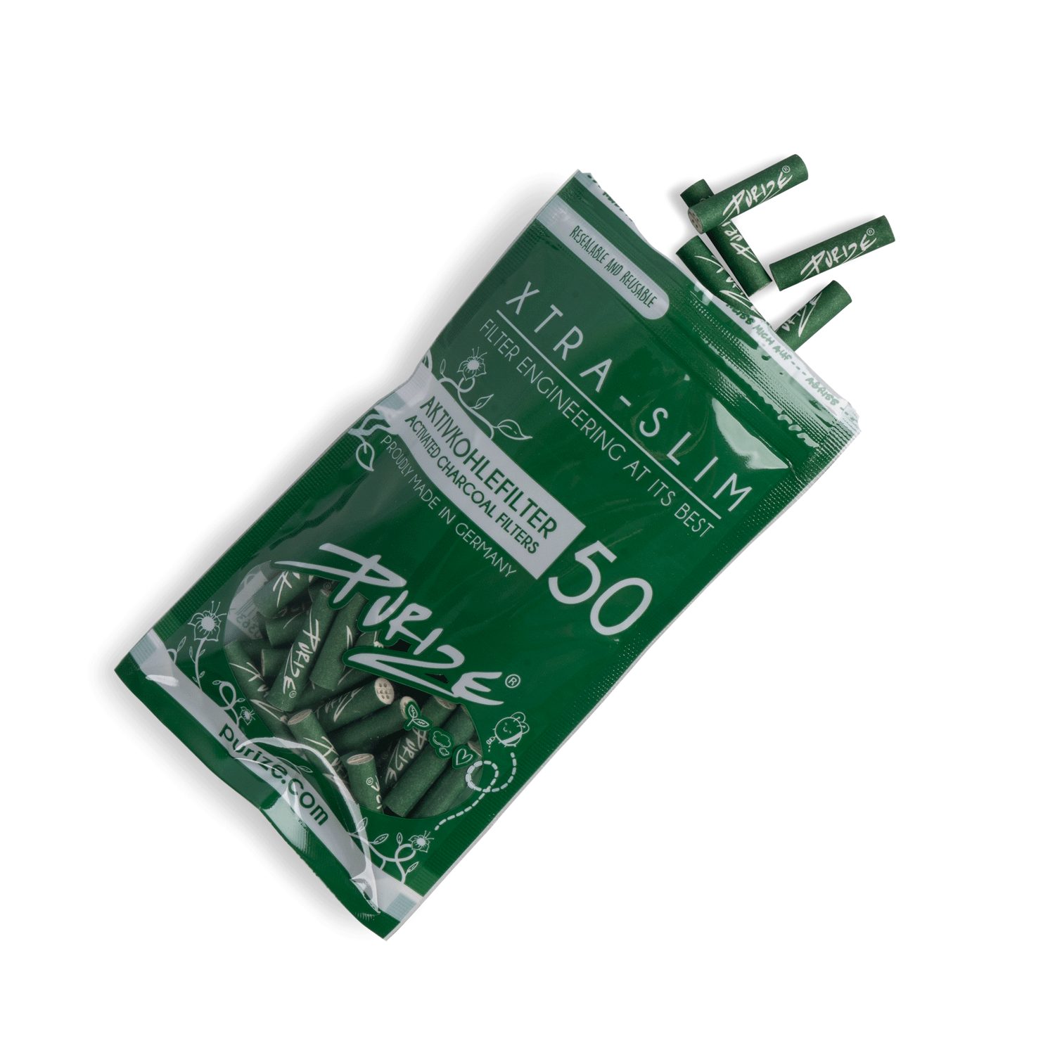50 PURIZE® XTRA Slim Size | Grün 50 PURIZE® XTRA Slim Size | Grün
