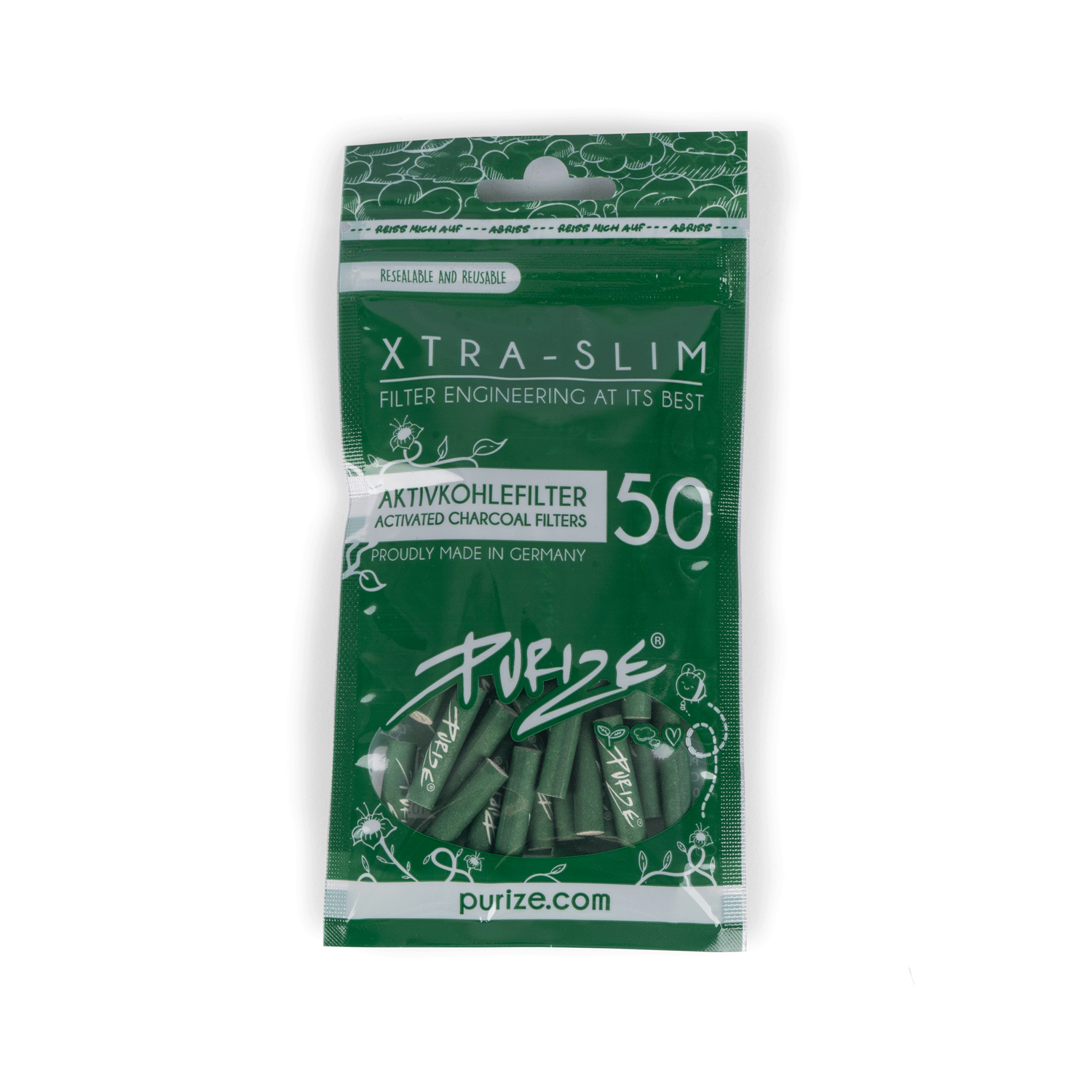 50 PURIZE® XTRA Slim Size | Grün 50 PURIZE® XTRA Slim Size | Grün