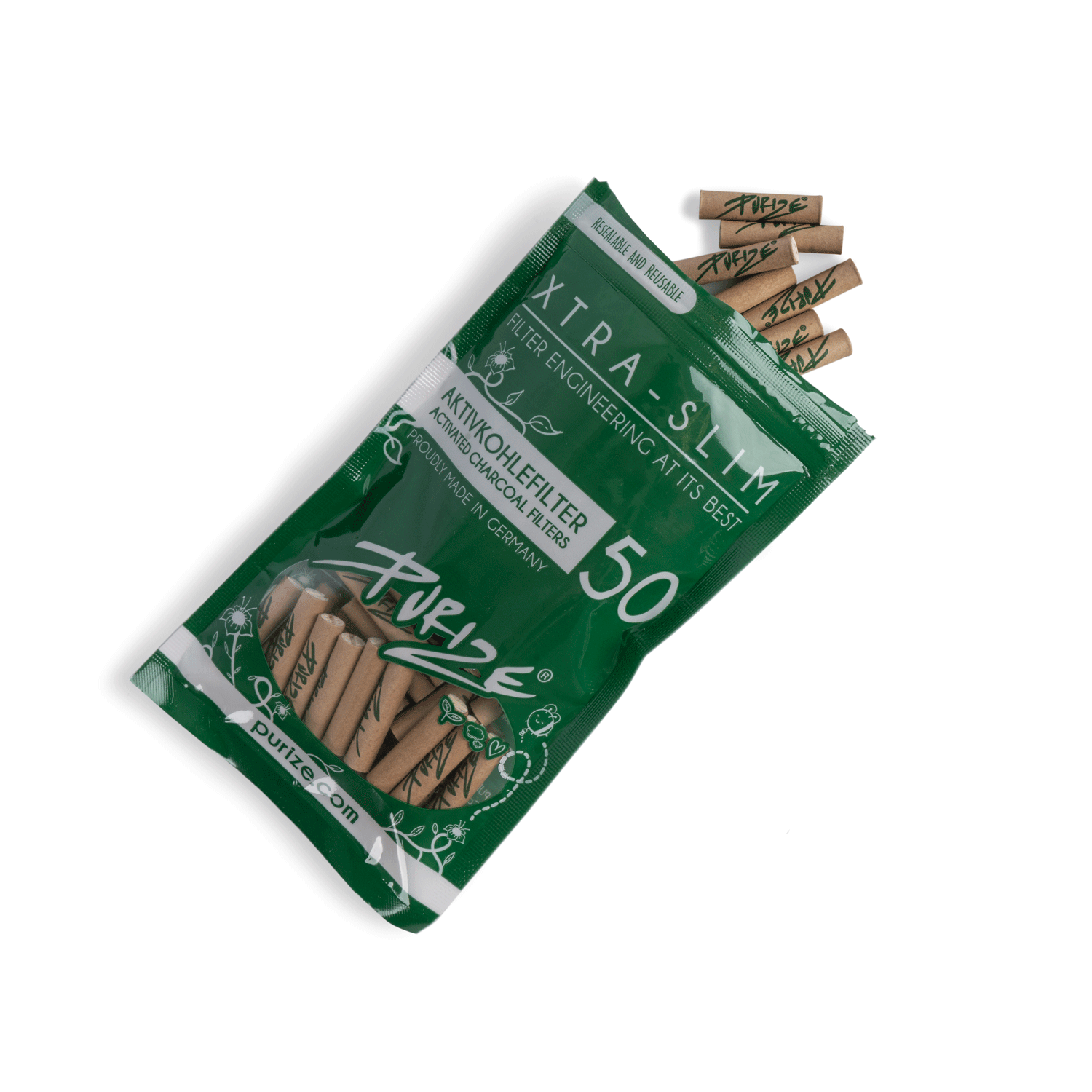 50 PURIZE® XTRA Slim Size | Grün 50 PURIZE® XTRA Slim Size | Grün