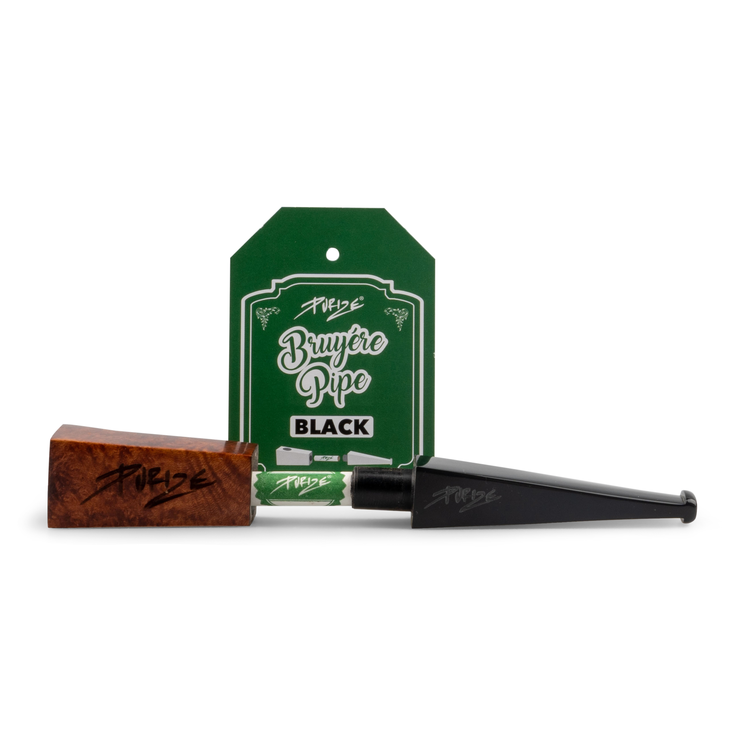 PURIZE® Bruyère Pipe (Black Edition) Rauchrohr