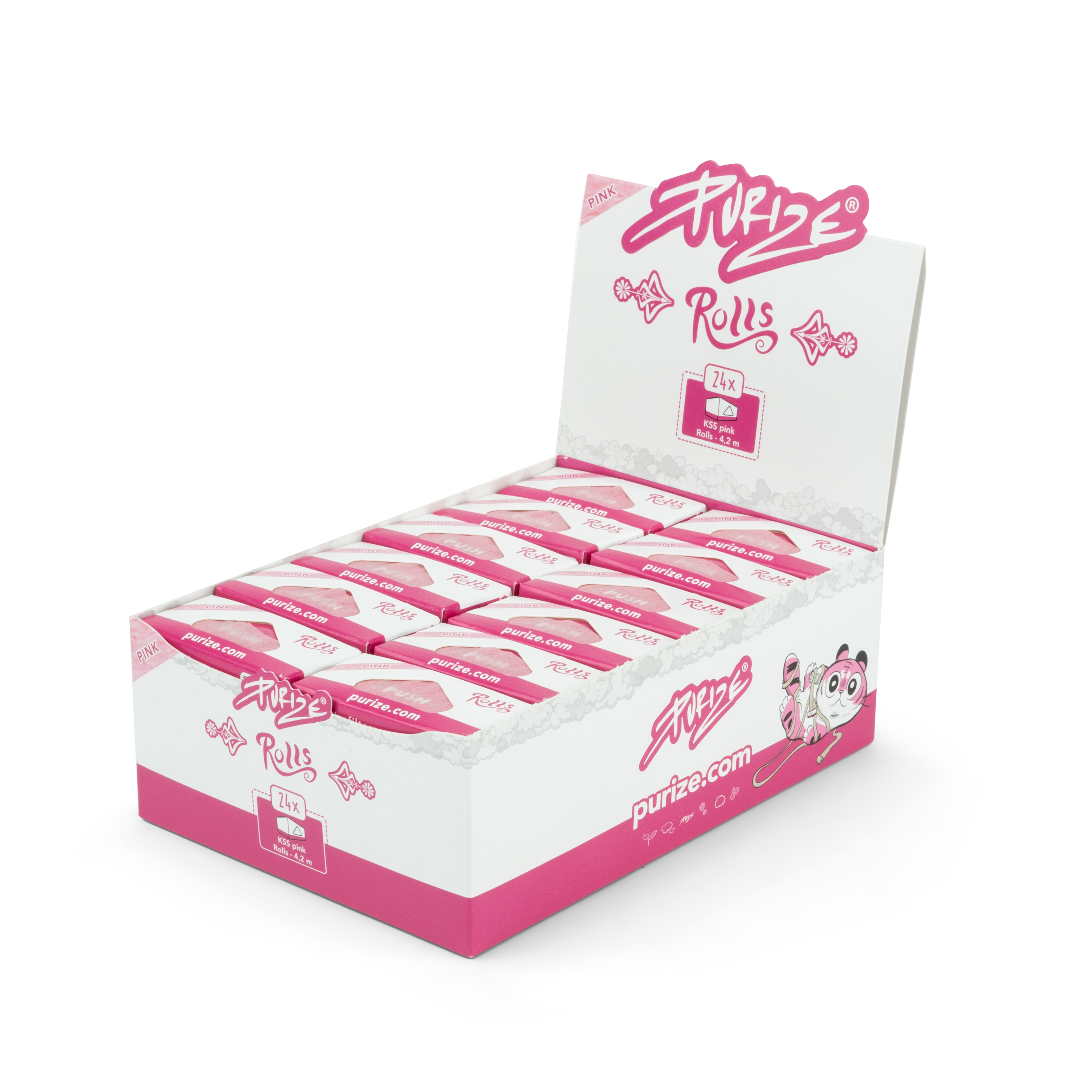 BrownRolls_24box - Pink