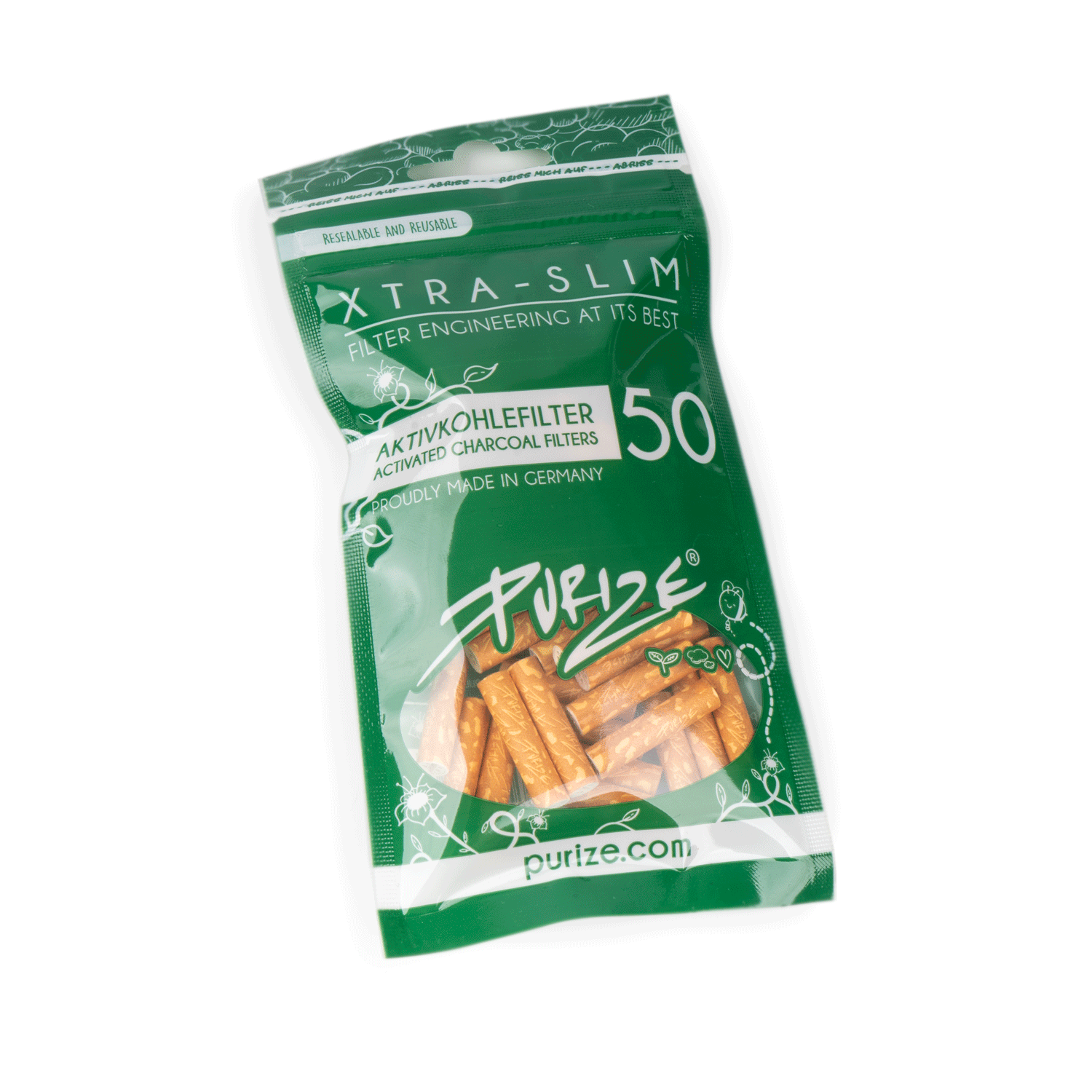 50 PURIZE® XTRA Slim Size | Grün 50 PURIZE® XTRA Slim Size | Grün