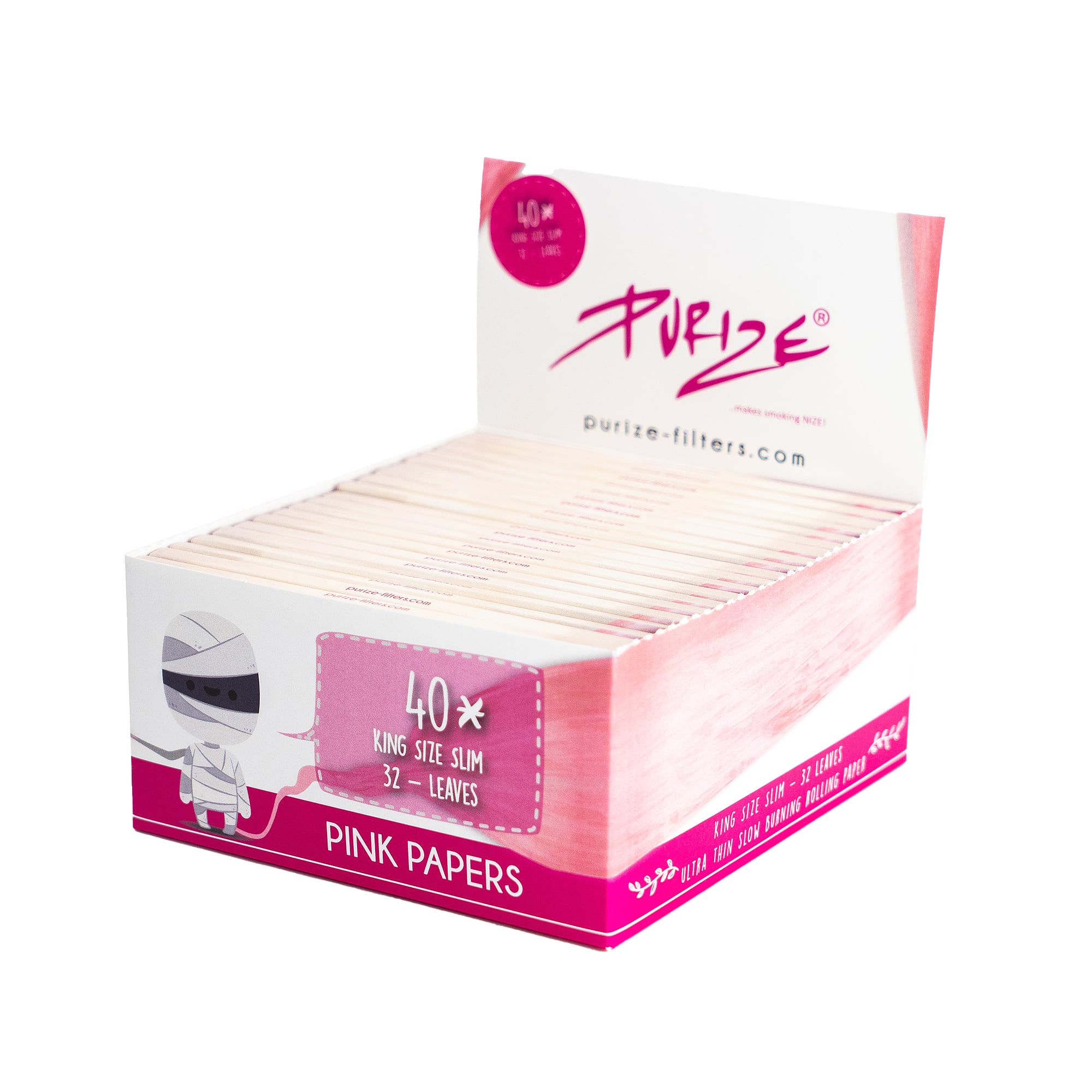 PURIZE® Pink Papers I KSS I 40 Pack