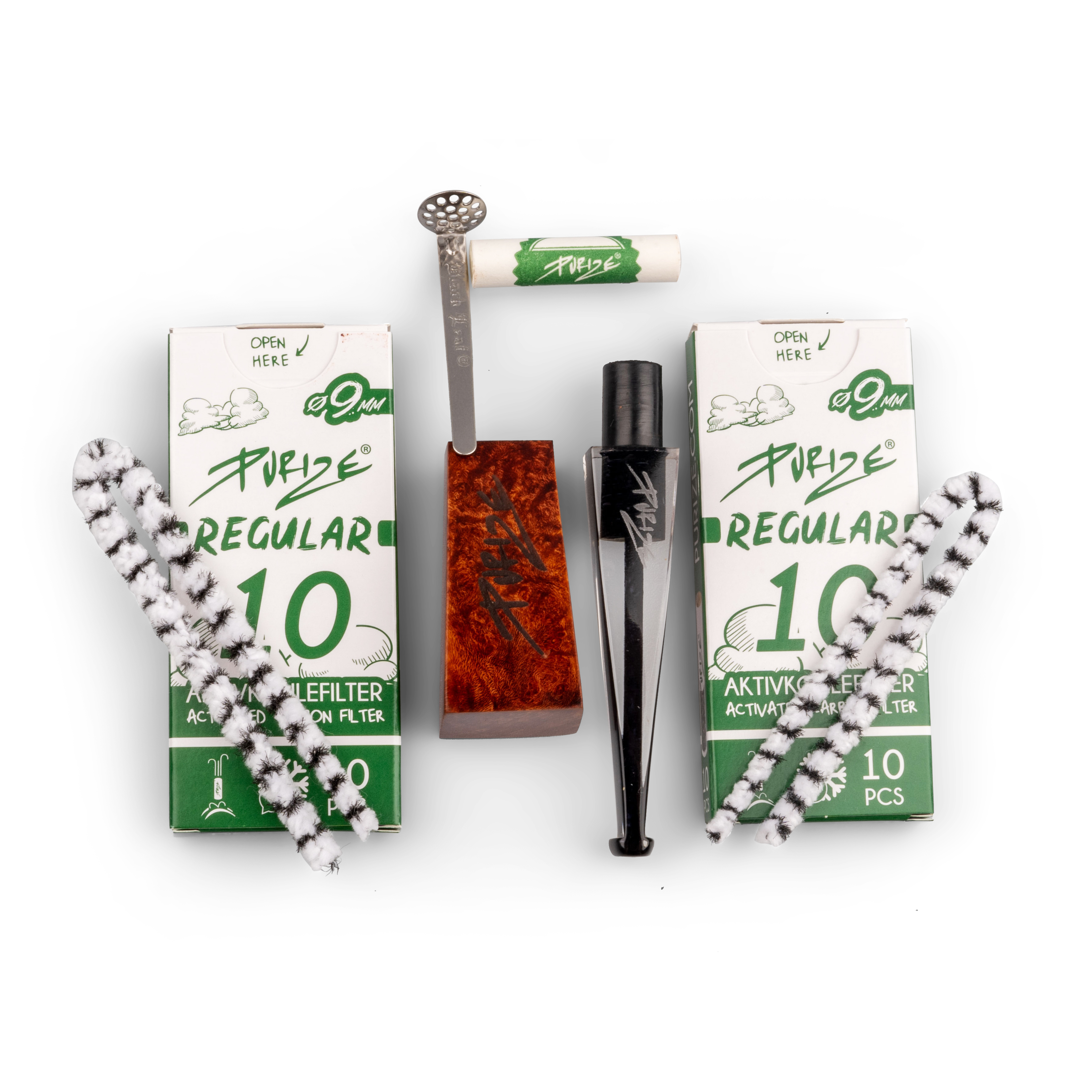 PURIZE® Bruyère Pipe | Transparent Kosmetik