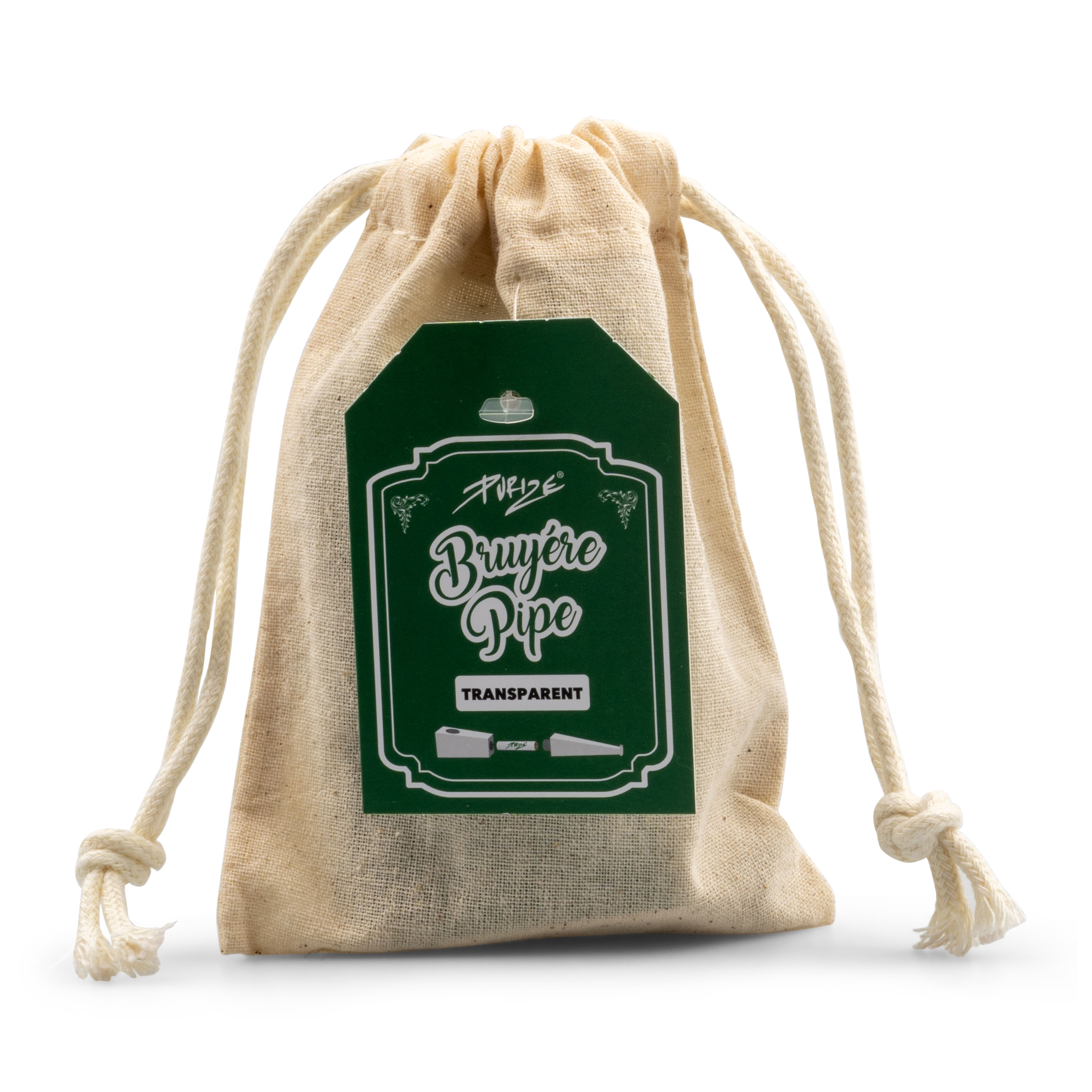 PURIZE® Bruyère Pipe | Transparent Tasche, Zubehör, Handtasche, Sack