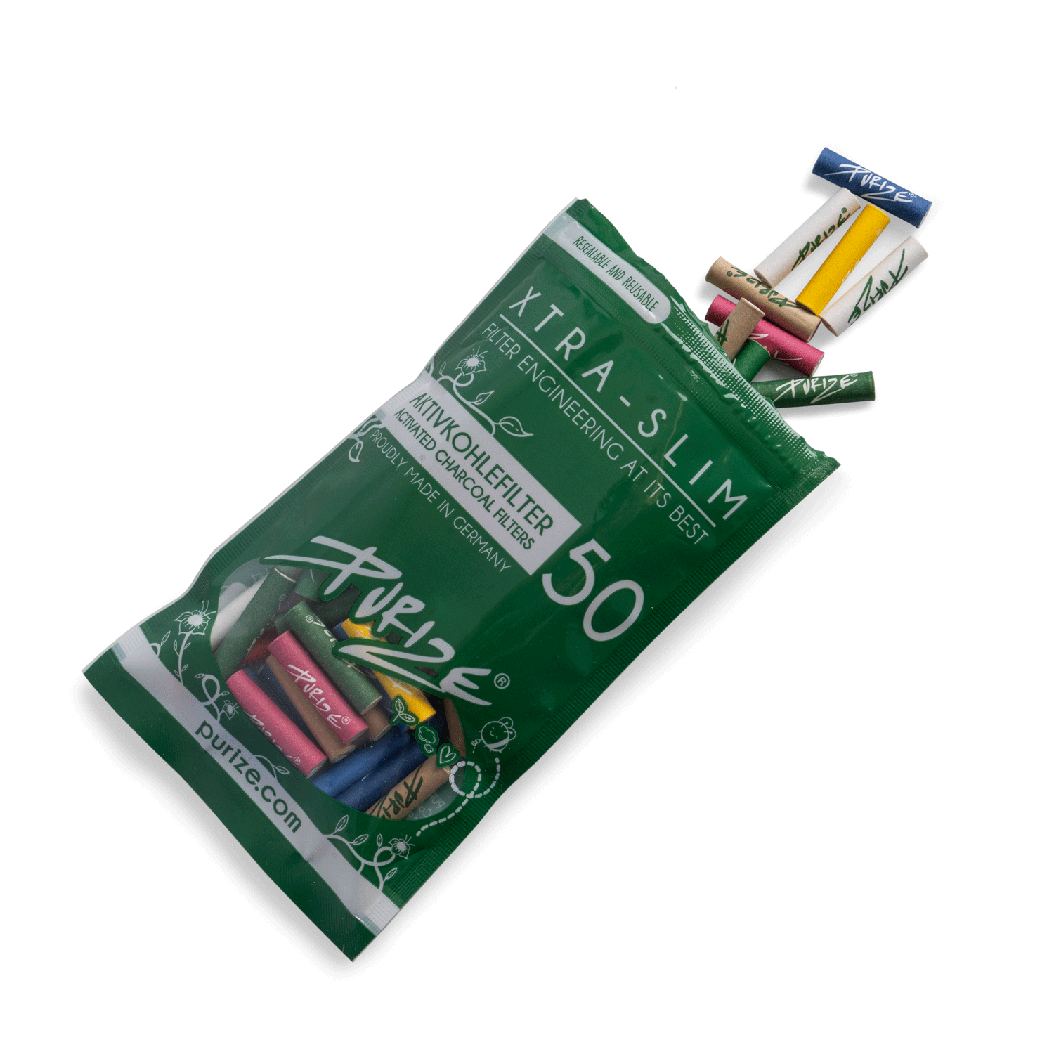 50 PURIZE® XTRA Slim Size | Grün 50 PURIZE® XTRA Slim Size | Grün