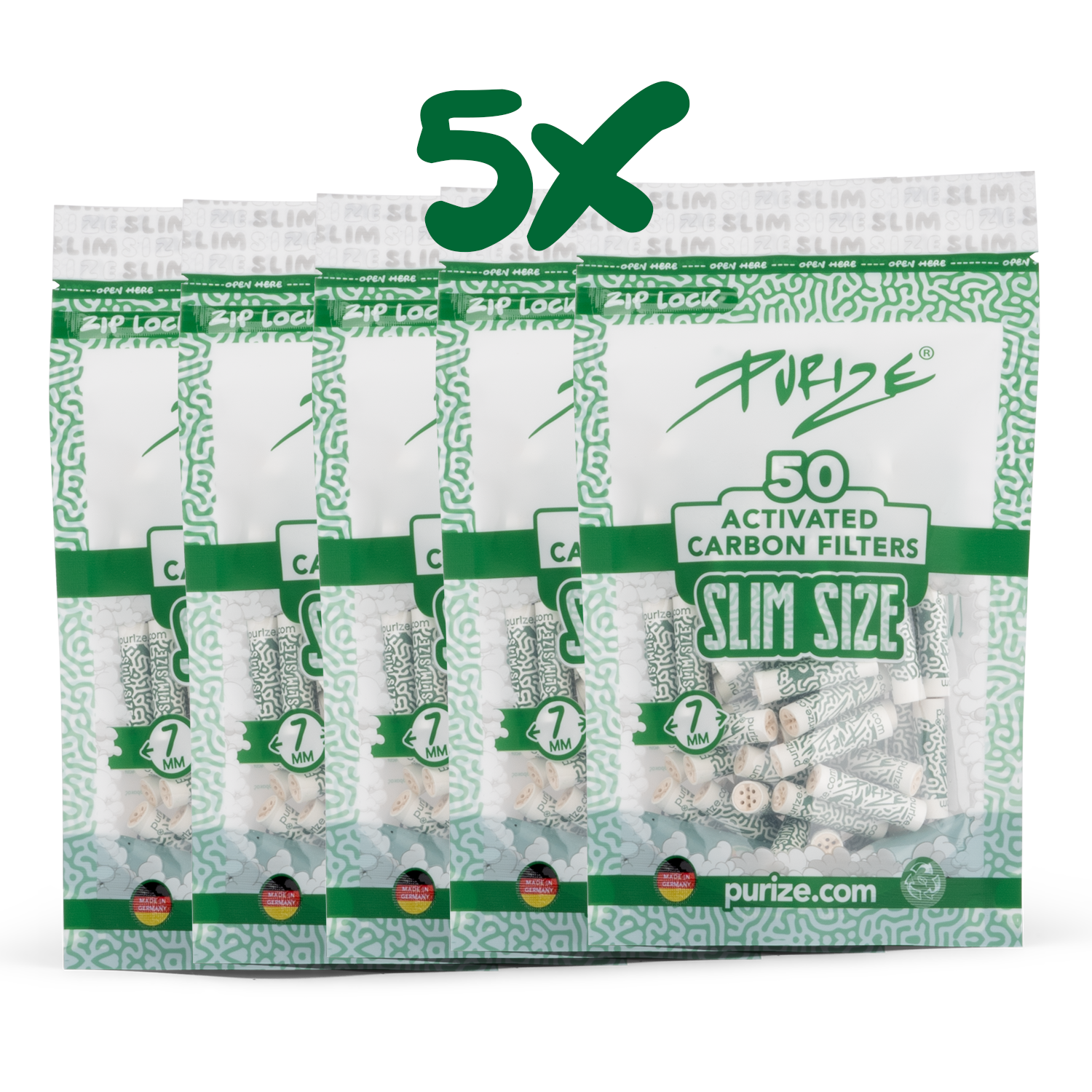 5x 50 PURIZE® Slim Size